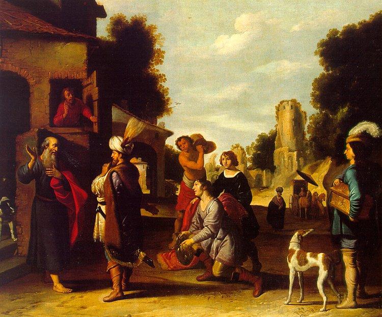  Lambert  Jacobsz The Prophet Elisha and Naaman oil painting picture